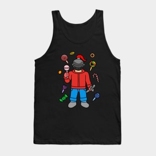 Cute cartoon knight love candies Tank Top